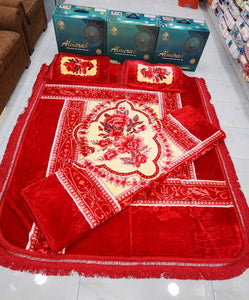 ALMIRAH Embossed 4 Pcs Bed Cover Set