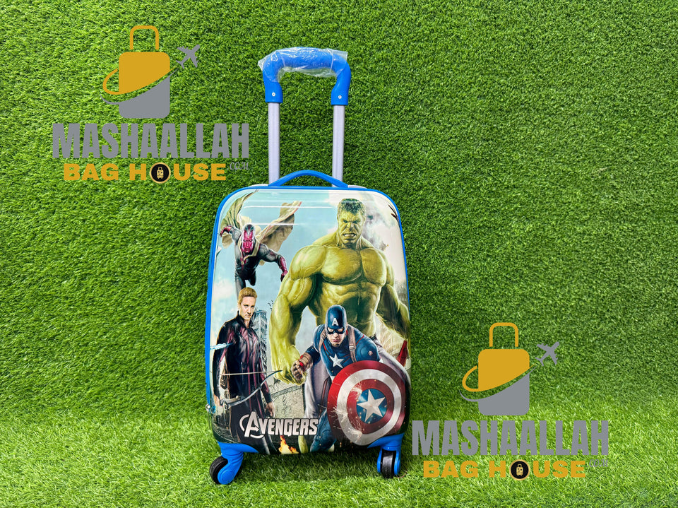 kids cartoon character luggage bags