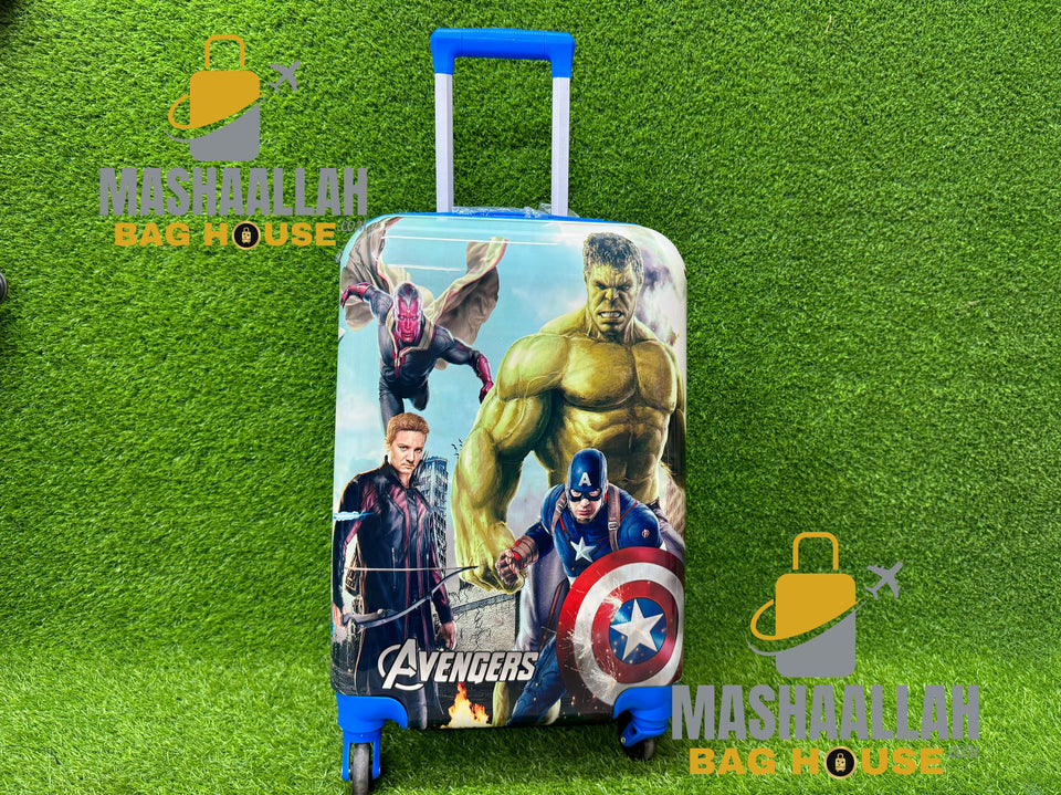 kids cartoon character luggage bags