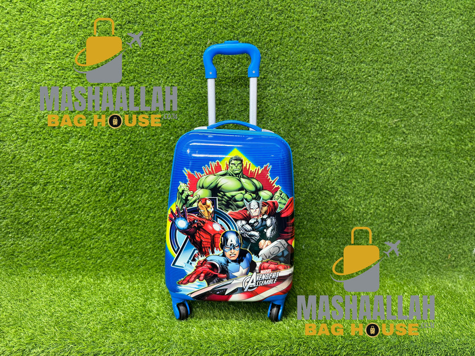 kids cartoon character luggage bags