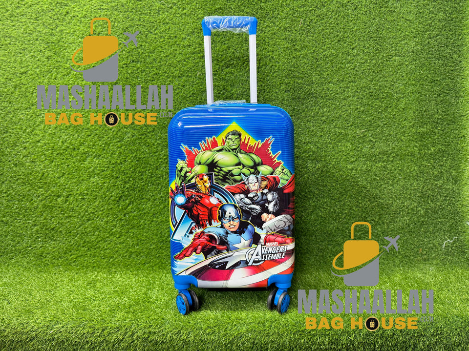 kids cartoon character luggage bags